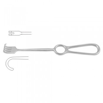 Kocher Retractor 2 Blunt Prongs Stainless Steel, 22 cm - 8 3/4"